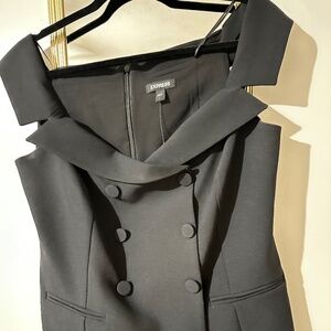 Off the shoulder button top